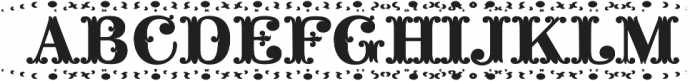 MFC Noir Monogram Solid Bound Regular otf (400) Font UPPERCASE