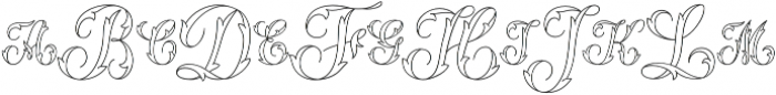 MFC Thornwright Monogram Regular otf (400) Font LOWERCASE