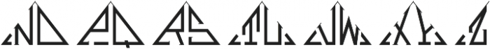 MFC Triangulus Monogram Regular otf (400) Font LOWERCASE