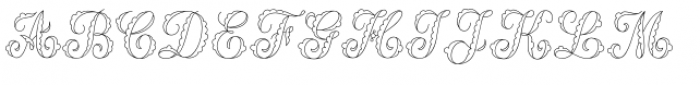 MFC Billow Monogram Font UPPERCASE