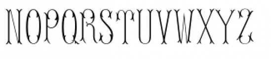 MFC Blossom Monograms  Stencil Font LOWERCASE