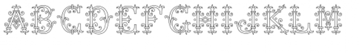 MFC Chaplet Monogram Regular Font UPPERCASE