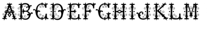 MFC Chaplet Monogram Solid Font UPPERCASE