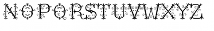 MFC Chaplet Monogram Stencil Font UPPERCASE