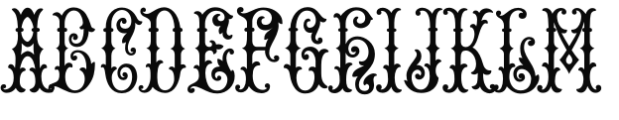 MFC Corena Monogram Font LOWERCASE