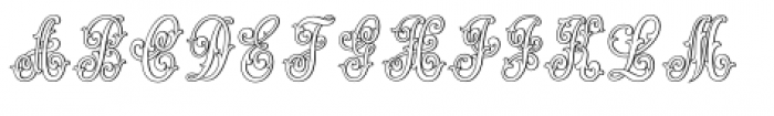 MFC Jewelers Monogram Font UPPERCASE