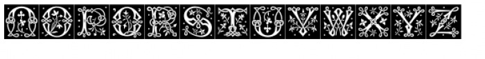 MFC Laroux Initials Solid Font UPPERCASE