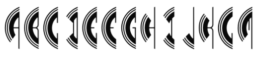 MFC Phonograph Monogram Regular Font LOWERCASE