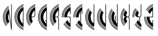 MFC Phonograph Monogram Regular Font LOWERCASE