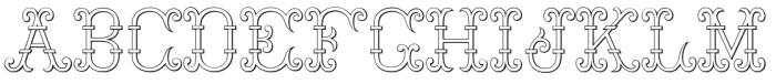 MFC Thornycroft Monogram Regular Font UPPERCASE