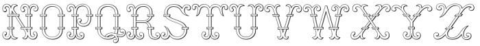 MFC Thornycroft Monogram Regular Font UPPERCASE