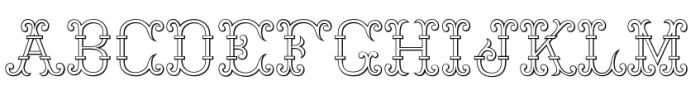 MFC Thornycroft Monogram Regular Font LOWERCASE