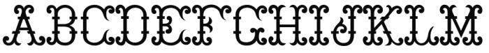 MFC Thornycroft Monogram Solid Font UPPERCASE