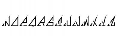 MFC Triangulus Monogram Font UPPERCASE