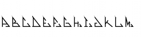 MFC Triangulus Monogram Font LOWERCASE