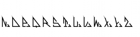 MFC Triangulus Monogram Font LOWERCASE