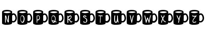MF Coffee Mugs 2 Font UPPERCASE