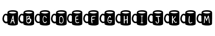 MF Coffee Mugs 2 Font LOWERCASE