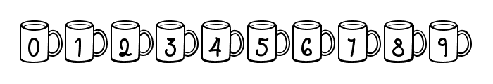 MF Coffee Mugs Font OTHER CHARS