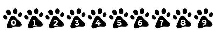 MF Paw Prints Font OTHER CHARS