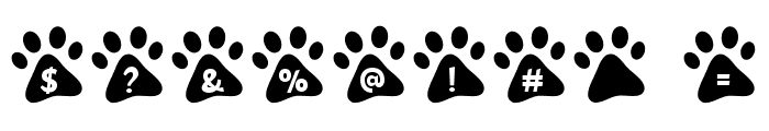 MF Paw Prints Font OTHER CHARS