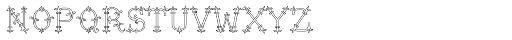 MFC Chaplet Monogram 1000 Impressions Font LOWERCASE