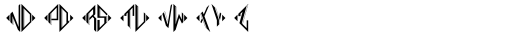 MFC Deco Diamond Monogram Regular Font LOWERCASE