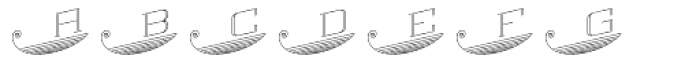 MFC Escutcheon Monogram (25000 Impressions) Font LOWERCASE