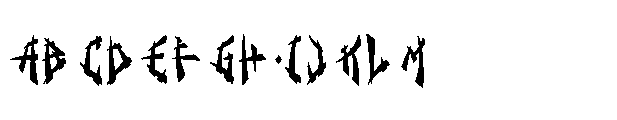 MFC Hanmei Monogram Font UPPERCASE
