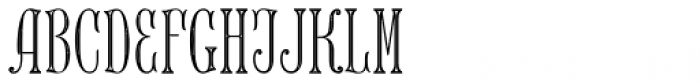 MFC Keating Monogram Stencil 25000 Impressions Font LOWERCASE