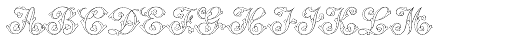 MFC Klaver Monogram 1000 Impressions Font LOWERCASE