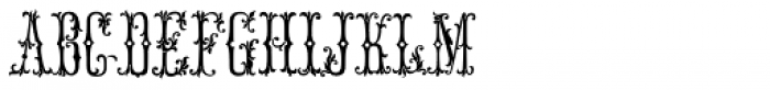 MFC Manoir Monogram Basic (250 Impressions) Font UPPERCASE