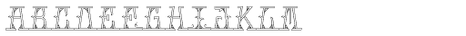 MFC Mastaba Monogram 1000 Impressions Font UPPERCASE