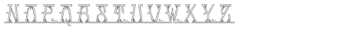 MFC Mastaba Monogram 1000 Impressions Font LOWERCASE