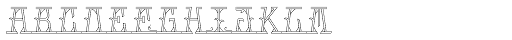 MFC Mastaba Monogram Basic 1000 Impressions Font UPPERCASE
