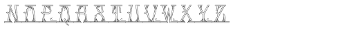 MFC Mastaba Monogram Shaded 1000 Impressions Font UPPERCASE