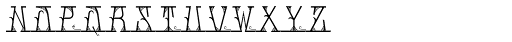 MFC Mastaba Solid Monogram 1000 Impressions Font LOWERCASE