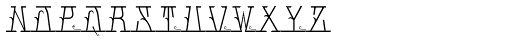 MFC Mastaba Solid Monogram Basic 1000 Impressions Font LOWERCASE