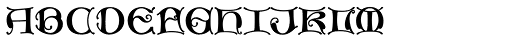 MFC Medieval Monogram 1000 Impressions Font LOWERCASE