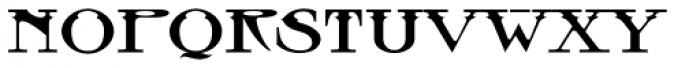 MFC Tattersaw Monogram Font LOWERCASE