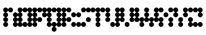 MFDefrag Circle Instance Font UPPERCASE