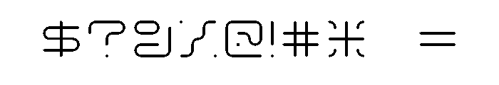 MFLXIIRounded ExtraLightRounded Font OTHER CHARS