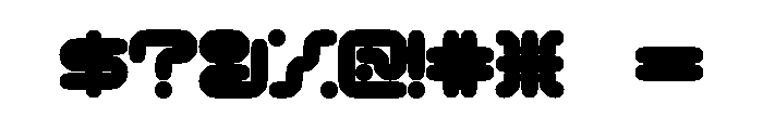 MFLXIIRounded HeavyRounded Font OTHER CHARS