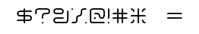 MFLXIIRounded LightRounded Font OTHER CHARS