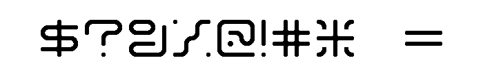 MFLXIIRounded RegularRounded Font OTHER CHARS