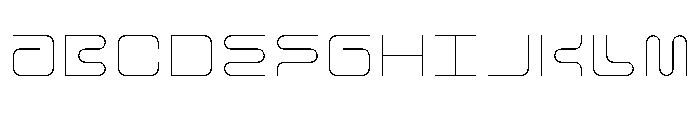 MFLXIIRounded ThinRounded Font UPPERCASE