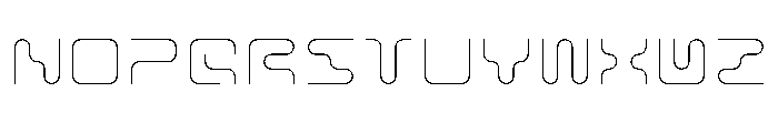 MFLXIIRounded ThinRounded Font UPPERCASE
