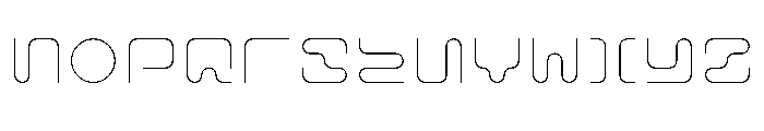 MFLXIIRounded ThinRounded Font LOWERCASE