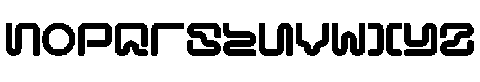 MFLXIISemiRounded BoldSemiRounded Font LOWERCASE
