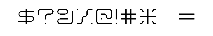 MFLXIISemiRounded ExtraLightSemiRounded Font OTHER CHARS